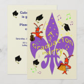 Cajun ThMED Afstuderen Invitation Kaart (Voorkant / Achterkant)