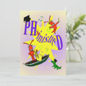 Cajun ThMED Party Invitation Kaart (Staand voorkant)