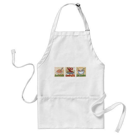 Cajun Trio Apron Standaard Schort (Voorkant)