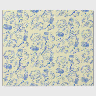 Cajun Vis en zeevruchten - Southern Coastal Gift P Cadeaupapier