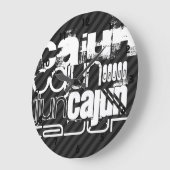 Cajun; Zwarte en donkergrijze strepen Grote Klok (Hoek)