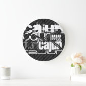 Cajun; Zwarte en donkergrijze strepen Grote Klok (Huis)