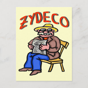 Cajun Zydeco Man Briefkaart