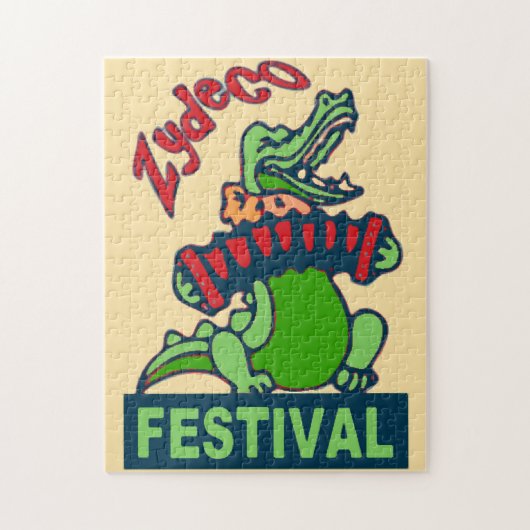 Cajun Zydeco Music Legpuzzel (Verticaal)
