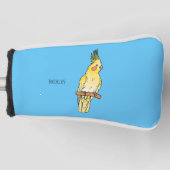 Cakatielvogelafbeelding cartoon golfheadcover (Voorkant)
