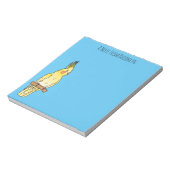 Cakatielvogelafbeelding cartoon notitieblok (Linkerzijde)