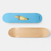 Cakatielvogelafbeelding cartoon persoonlijk skateboard (Horizontaal)