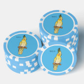 Cakatielvogelafbeelding cartoon poker chips (Opstapeling)