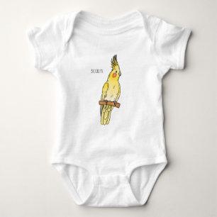 Cakatielvogelafbeelding cartoon romper