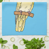 Cakatielvogelafbeelding cartoon theedoek (Gevouwen)