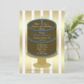 Cake 50e Verrassingsfeestuitnodiging Kaart (Staand voorkant)