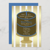 Cake 50e Verrassingsfeestuitnodiging Kaart (Voorkant / Achterkant)