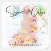 Cake aangepaste productfoto sticker (Voorkant)