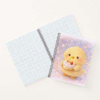 Cake Alma Chick Cute Birthday Notebook Notitieboek
