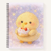 Cake Alma Chick Cute Birthday Notebook Notitieboek (Voorkant)