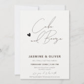 Cake and booze grappige bruiloft kaart (Voorkant)