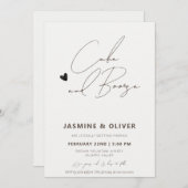 Cake and booze grappige bruiloft kaart (Voorkant / Achterkant)