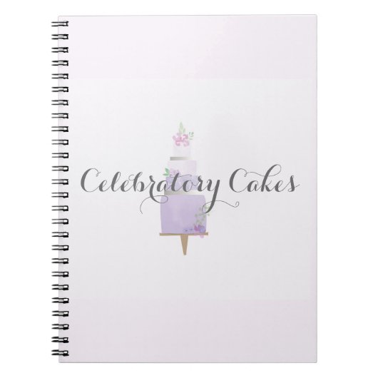 Cake aquarel   notitieboek (Voorkant)