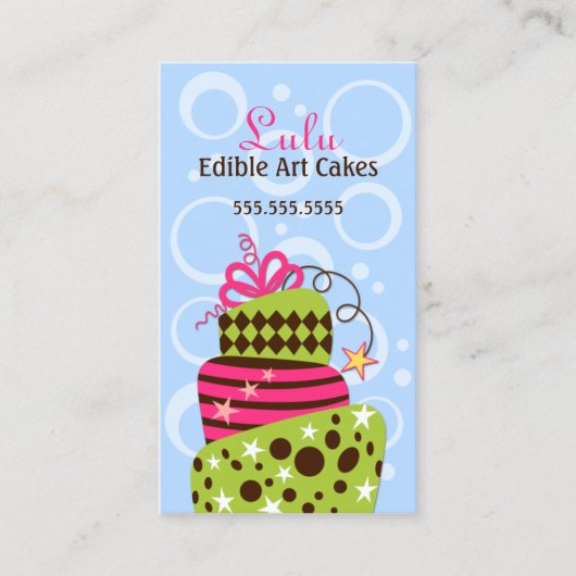 Cake Art Bakery Visitekaartje (Voorkant)