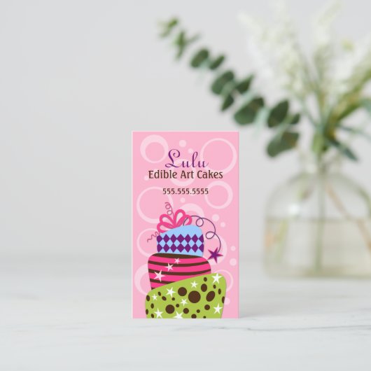Cake Art Bakery Visitekaartje (Staand voorkant)