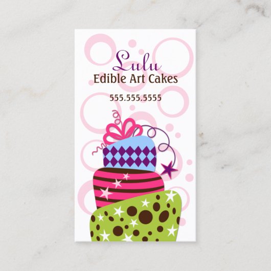 Cake Art Bakery Visitekaartje (Voorkant)
