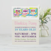 Cake Art Birthday Party Kaart (Staand voorkant)