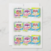 Cake Art Birthday Party Kaart (Achterkant)