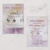 Cake Art II - verticale stijl Visitekaartje (Voorkant / Achterkant)