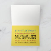 Cake Art Jazz Birthday Party Invitation (Binnen)