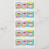 Cake Art Verjaardagsfeestje Menu (Achterkant)