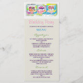 Cake Art Verjaardagsfeestje Menu (Voorkant)