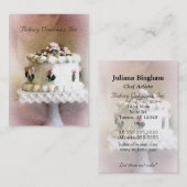 Cake Art. Visitekaartje (Voorkant / Achterkant)