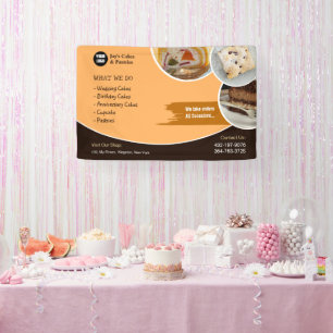 Cake Baker Aangepaste Banner