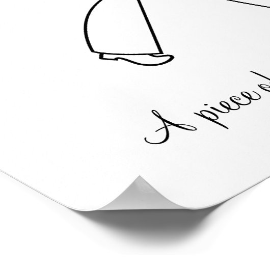 Cake Baker Chef Girl Poster (Hoek)