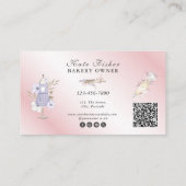 Cake Baker Loyalty Rewards Promotionele QR-code Visitekaartje (Achterkant)