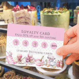 Cake Baker Loyalty Rewards Promotionele QR-code Visitekaartje