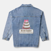 Cake Bakery Business Denim Jacket (Achterkant)