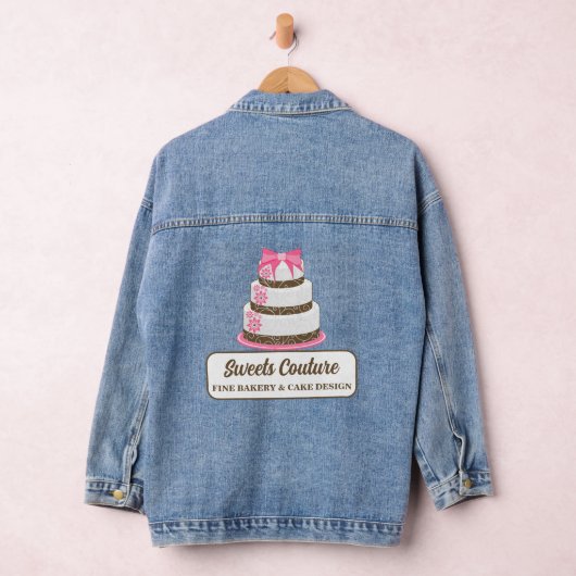 Cake Bakery Business Denim Jacket (Hangar)