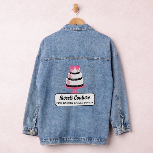 Cake Bakery Business Denim Jacket (Hangar)