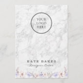 Cake Bakery Cafe Restaurant Marmer Menu Prijslijst (Voorkant)