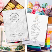 Cake Bakery Cafe Restaurant Marmer Menu Prijslijst