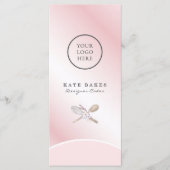 Cake Bakery Chef Blush Pink Cafe Prijslijst Menu (Voorkant)