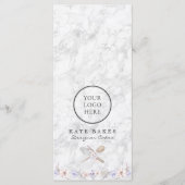 Cake Bakery Chef Marble Cafe Flat Menu Prijslijst (Voorkant)