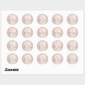 Cake Bakery Chef Roos Gold Glitter Drivers legaal Ronde Sticker (Vel)