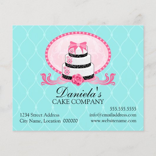 Cake Bakery Discount Voucher Flyer (Achterkant)