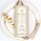 Cake Bakery Gold Glitter Pastry Chef Dessert Menu