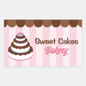 Cake Bakery Label | Schattigee taarten | zonnesche (Voorkant)