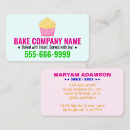 Cake Bakery Logo & Slogan | Professional Company Visitekaartje