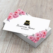 Cake Bakery Pastry Chef Elegant Floral Visitekaartje