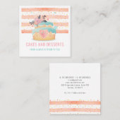 Cake Bakery Pastry Chef Waterverf Visitekaartje (Voorkant / Achterkant)